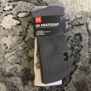 UA Heatgear Crew Socks, 3 pack. Men or Women